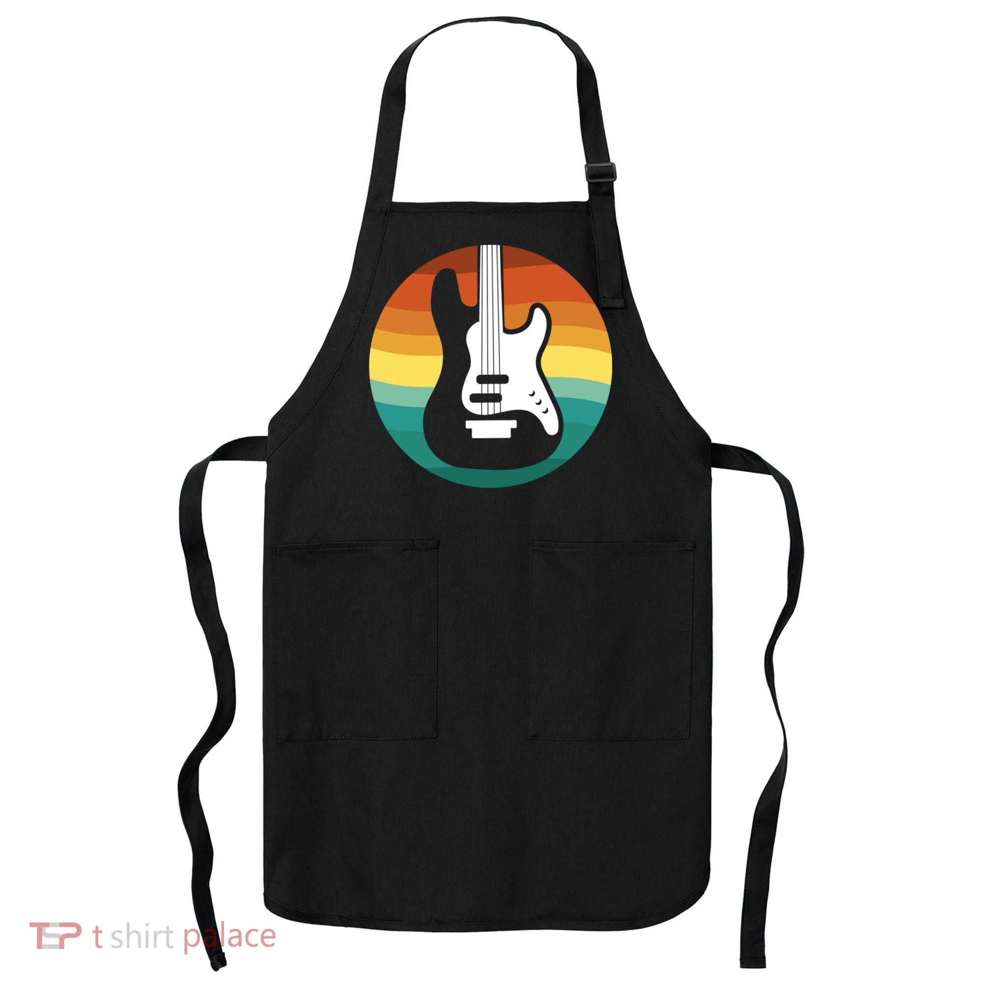 Electric Guitar Retro Sunset Apron