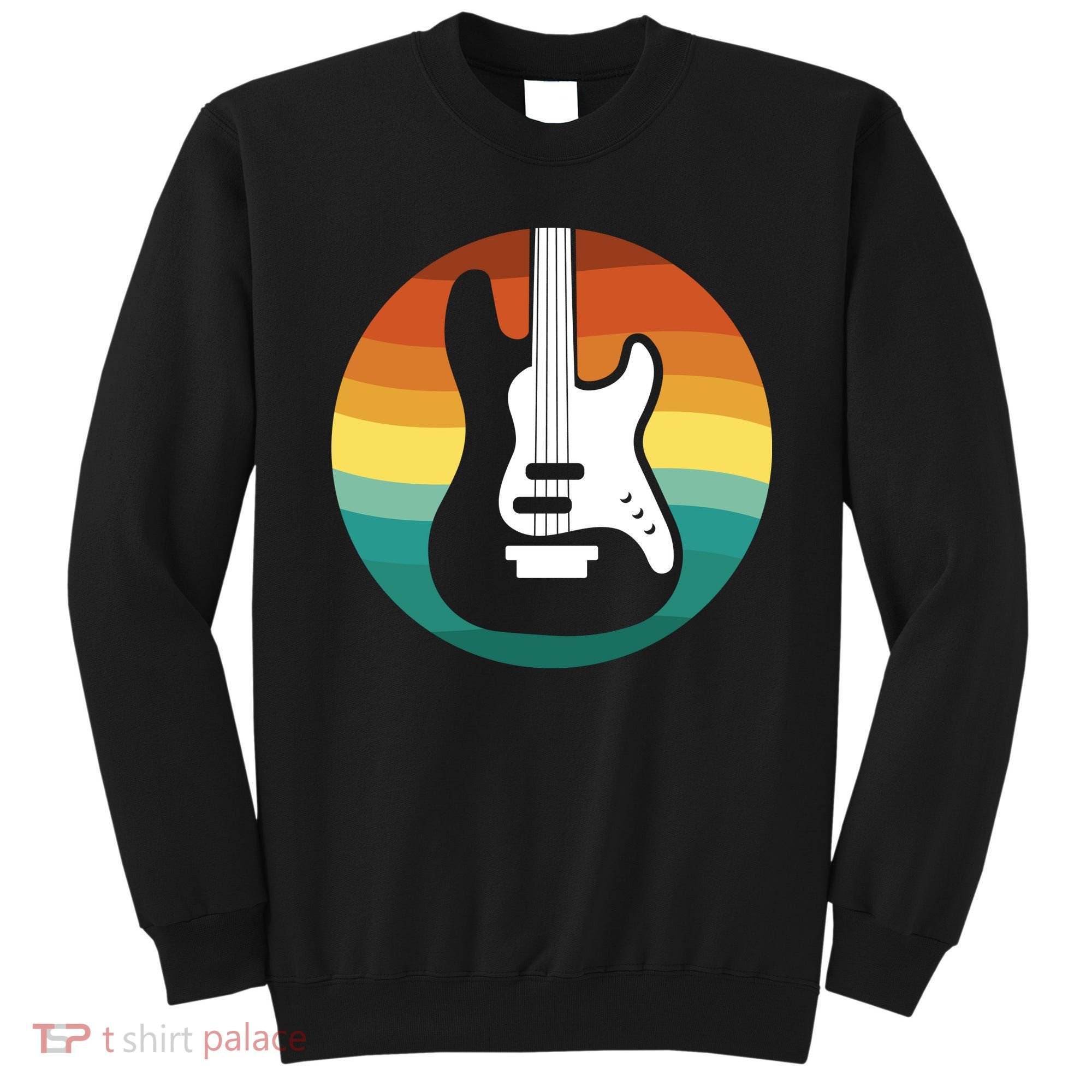 Electric Guitar Retro Sunset Sweatshirt