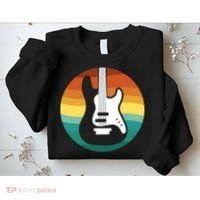 Electric Guitar Retro Sunset Sweatshirt thumb 2