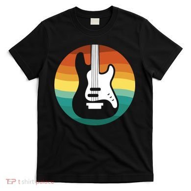 Electric Guitar Retro Sunset T-Shirt