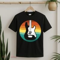Electric Guitar Retro Sunset T-Shirt thumb 2