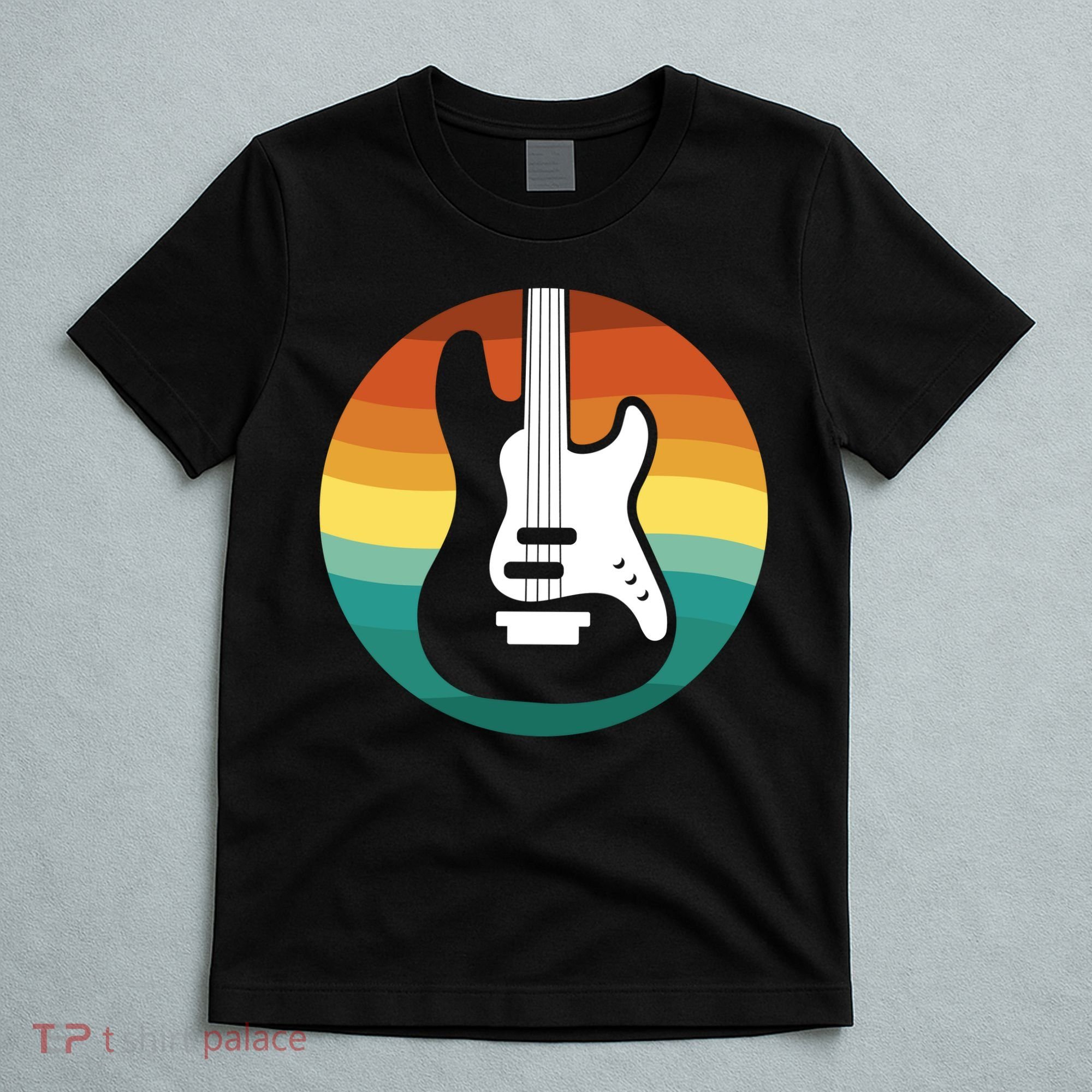 Electric Guitar Retro Sunset T-Shirt