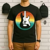 Electric Guitar Retro Sunset T-Shirt thumb 6