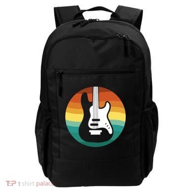 Electric Guitar Retro Sunset Backpack