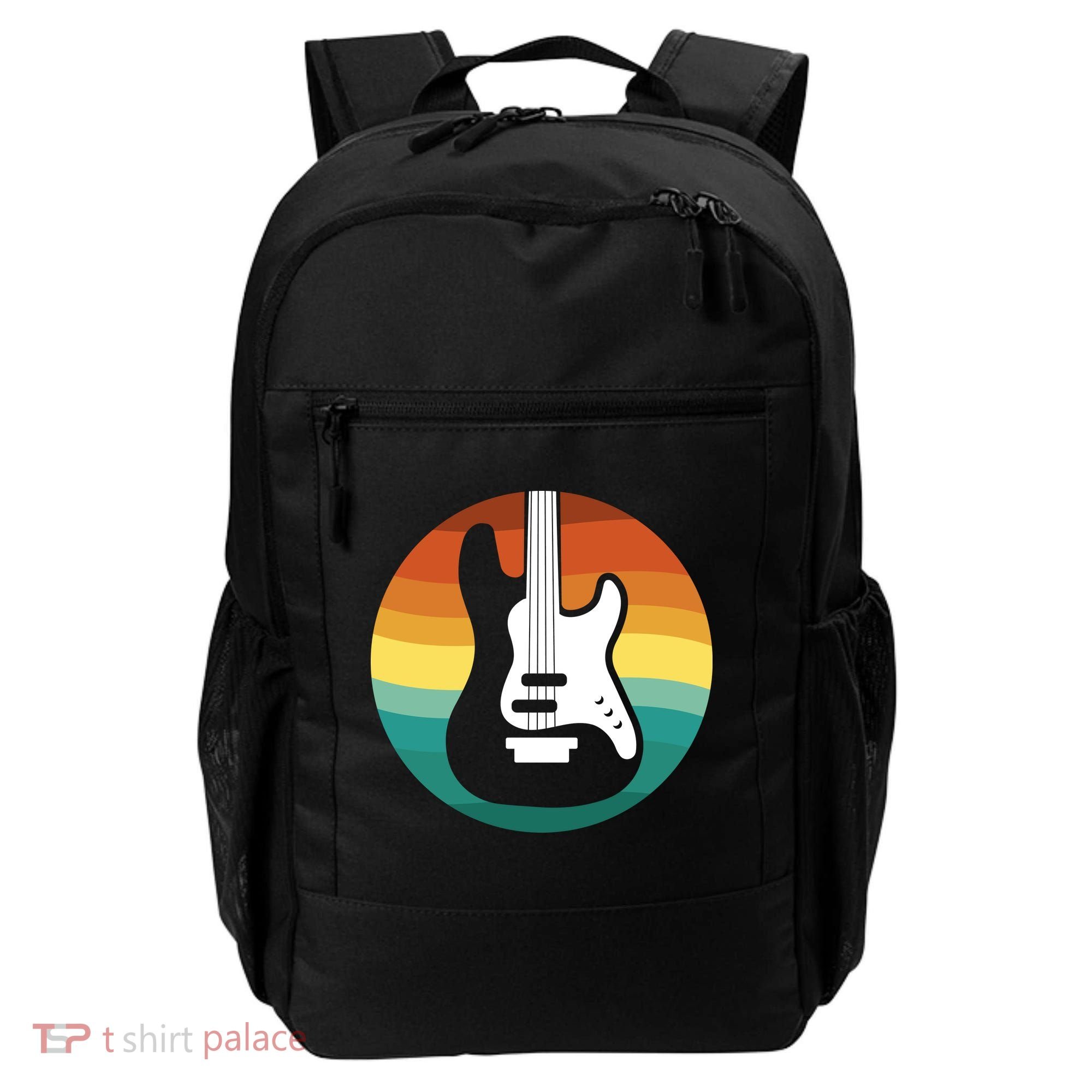 Electric Guitar Retro Sunset Backpack
