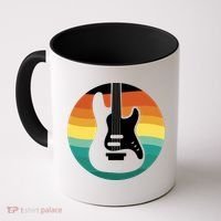 Electric Guitar Retro Sunset Coffee Mug thumb 0