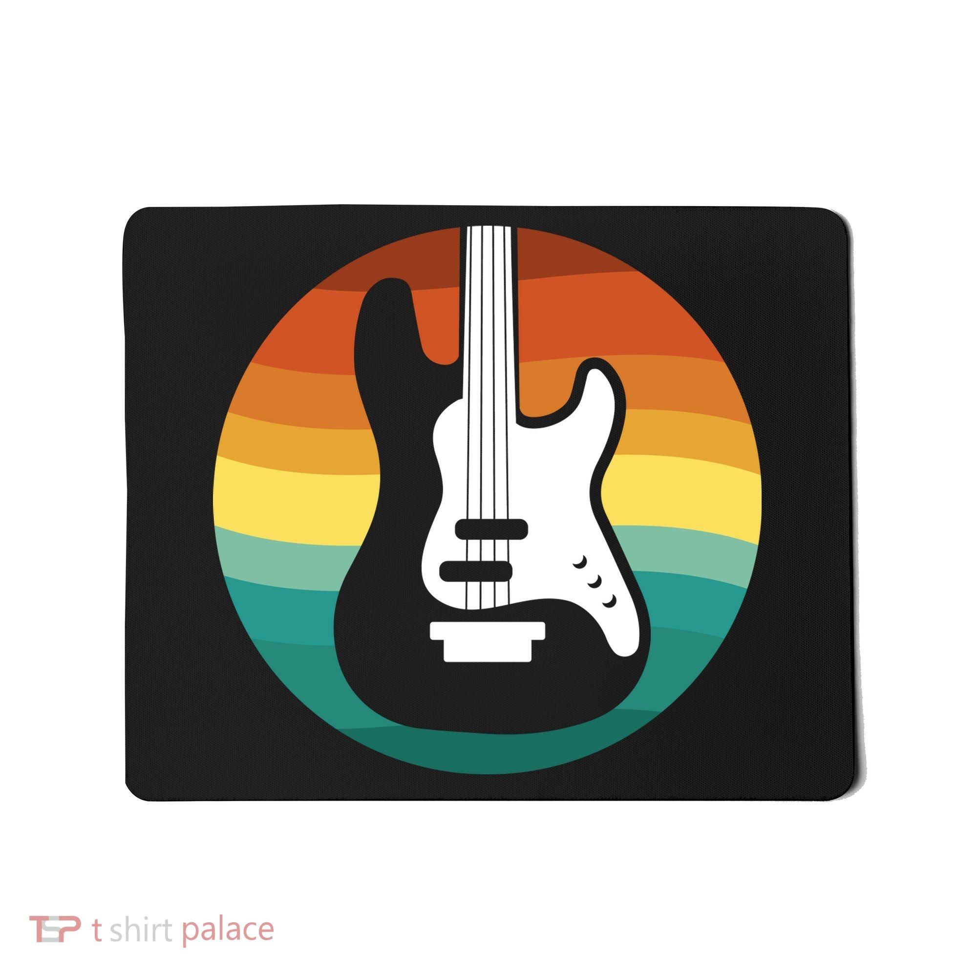 Electric Guitar Retro Sunset Mousepad