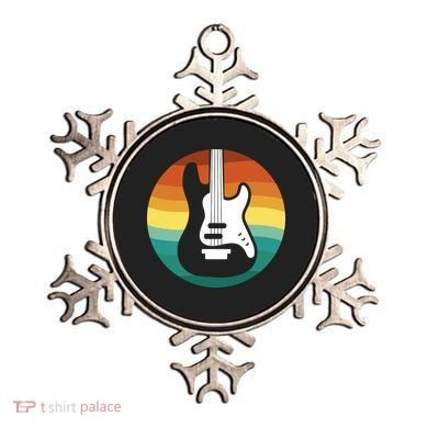Electric Guitar Retro Sunset Ornament