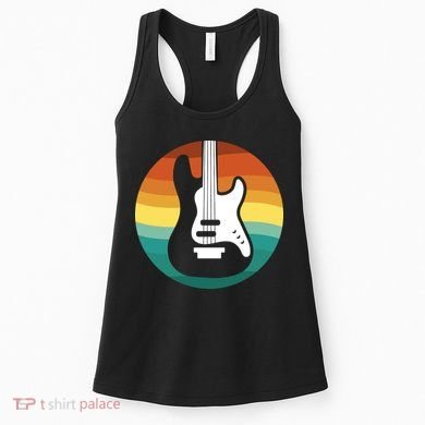 Electric Guitar Retro Sunset Women's Tank Top