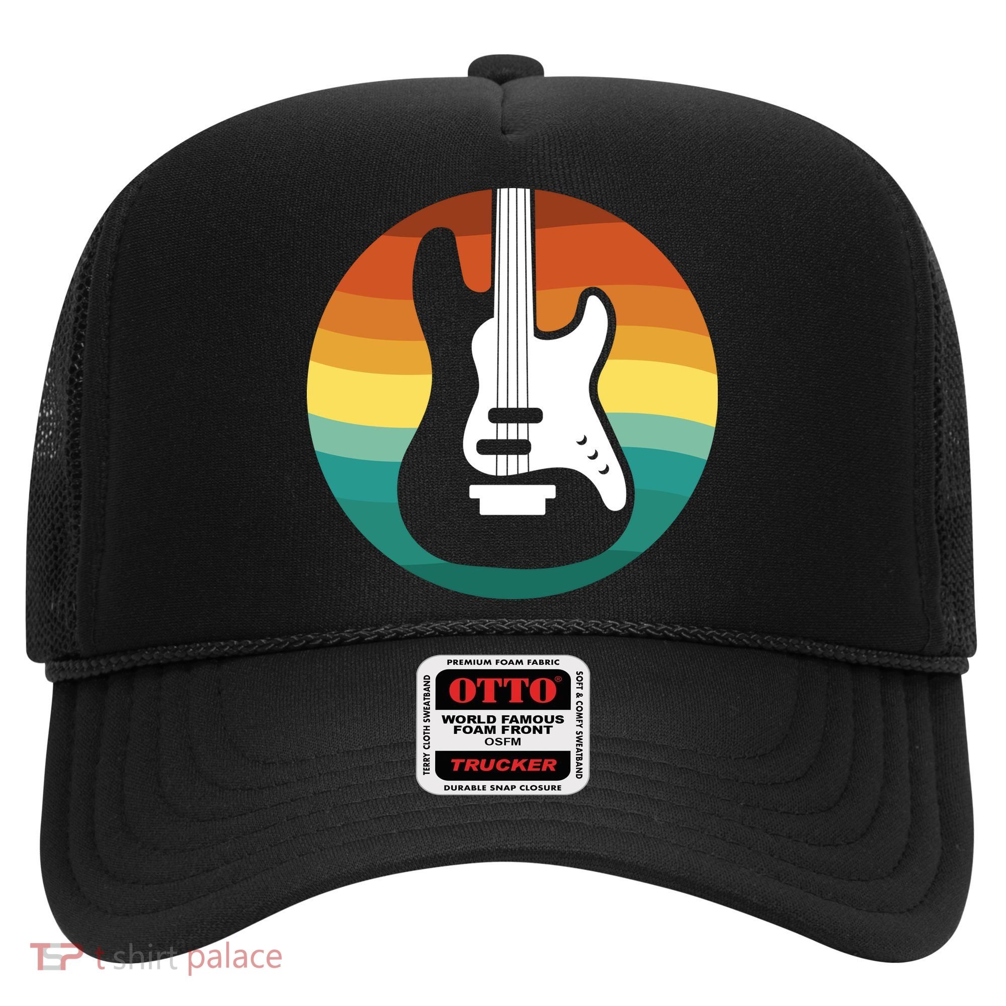 Electric Guitar Retro Sunset Hat