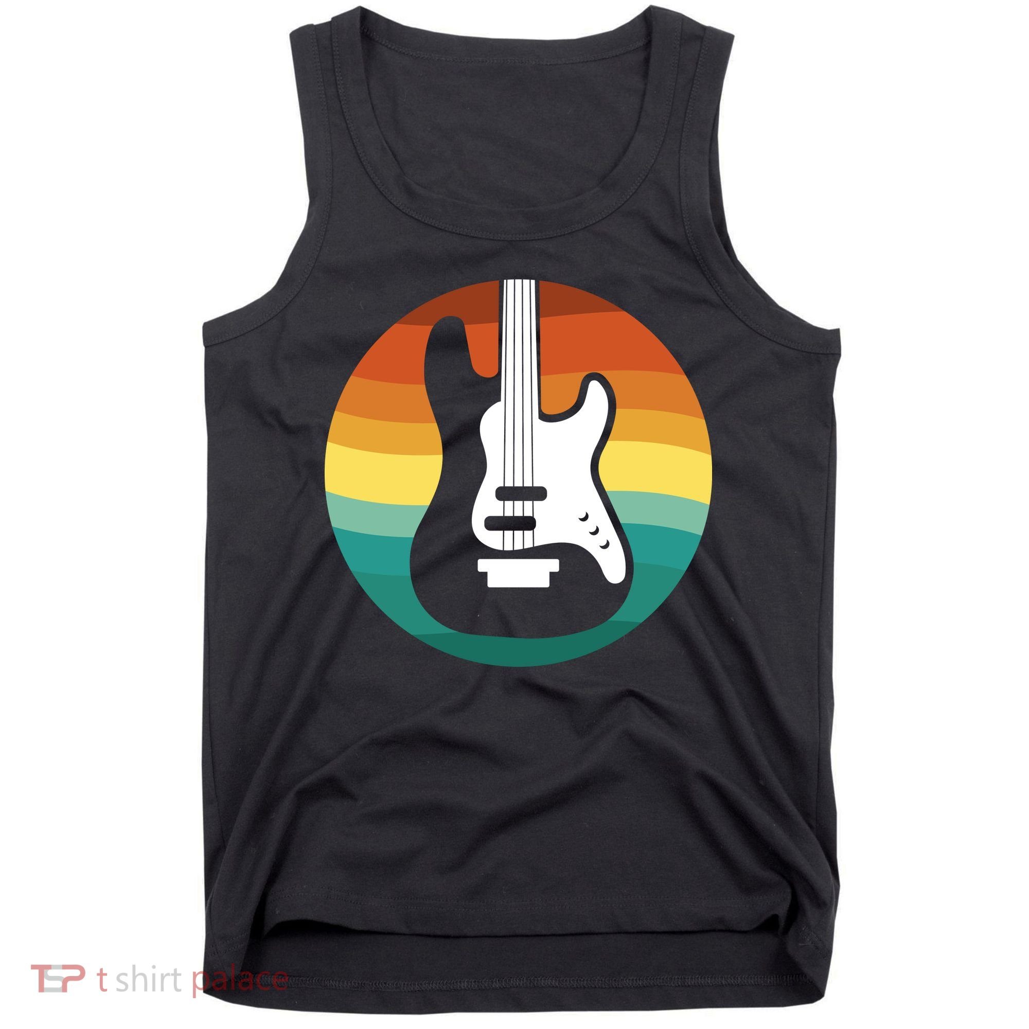 Electric Guitar Retro Sunset Tank Top