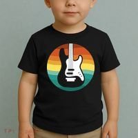 Electric Guitar Retro Sunset Toddler T-Shirt thumb 2