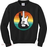 Electric Guitar Retro Sunset Kids Sweatshirt thumb 0