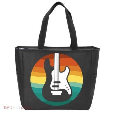 Electric Guitar Retro Sunset Tote Bag
