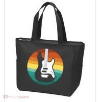 Electric Guitar Retro Sunset Tote Bag thumb 3