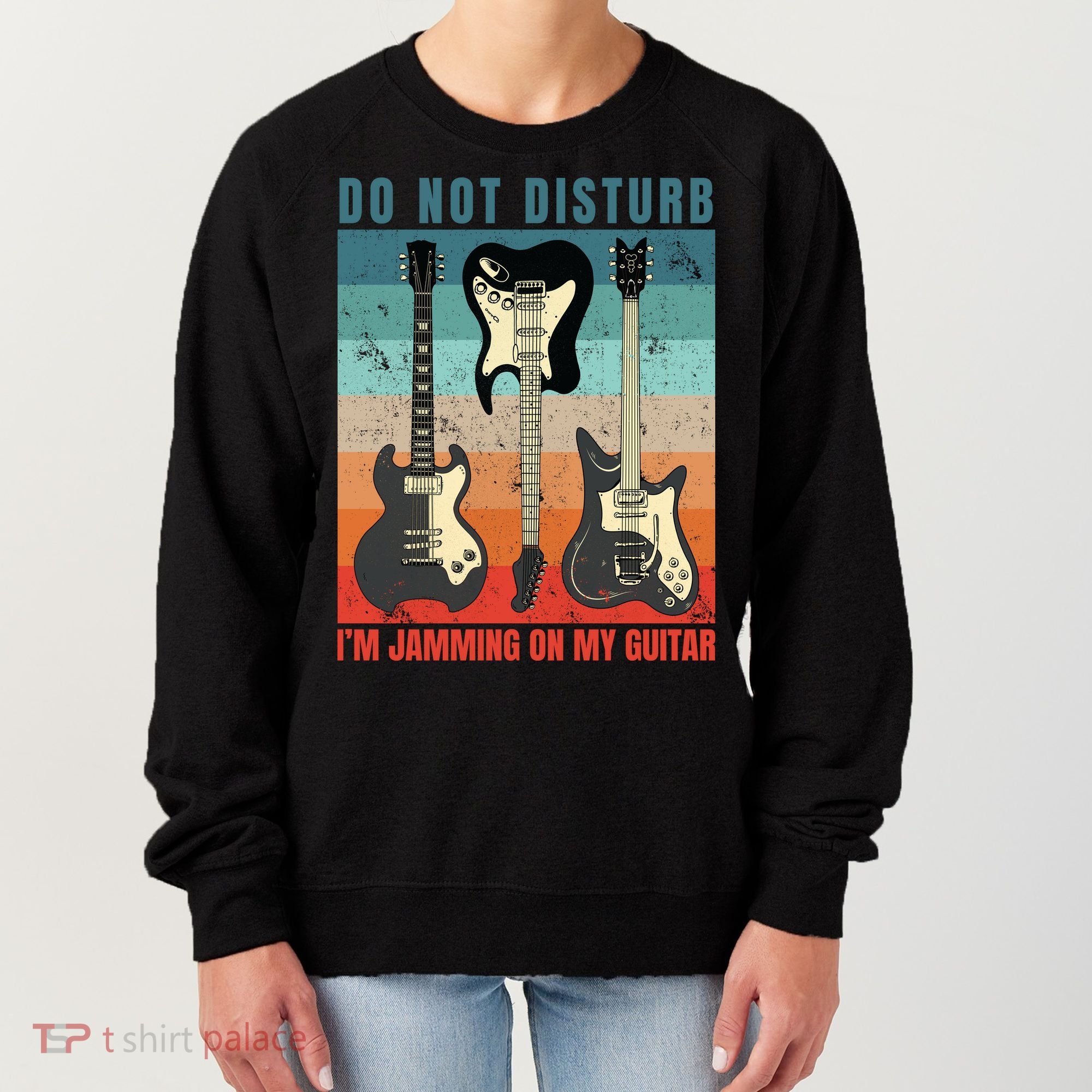 Electric Guitars Retro Sunset Women's Sweatshirt