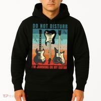 Electric Guitars Retro Sunset Hoodie thumb 2