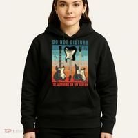 Electric Guitars Retro Sunset Hoodie thumb 5