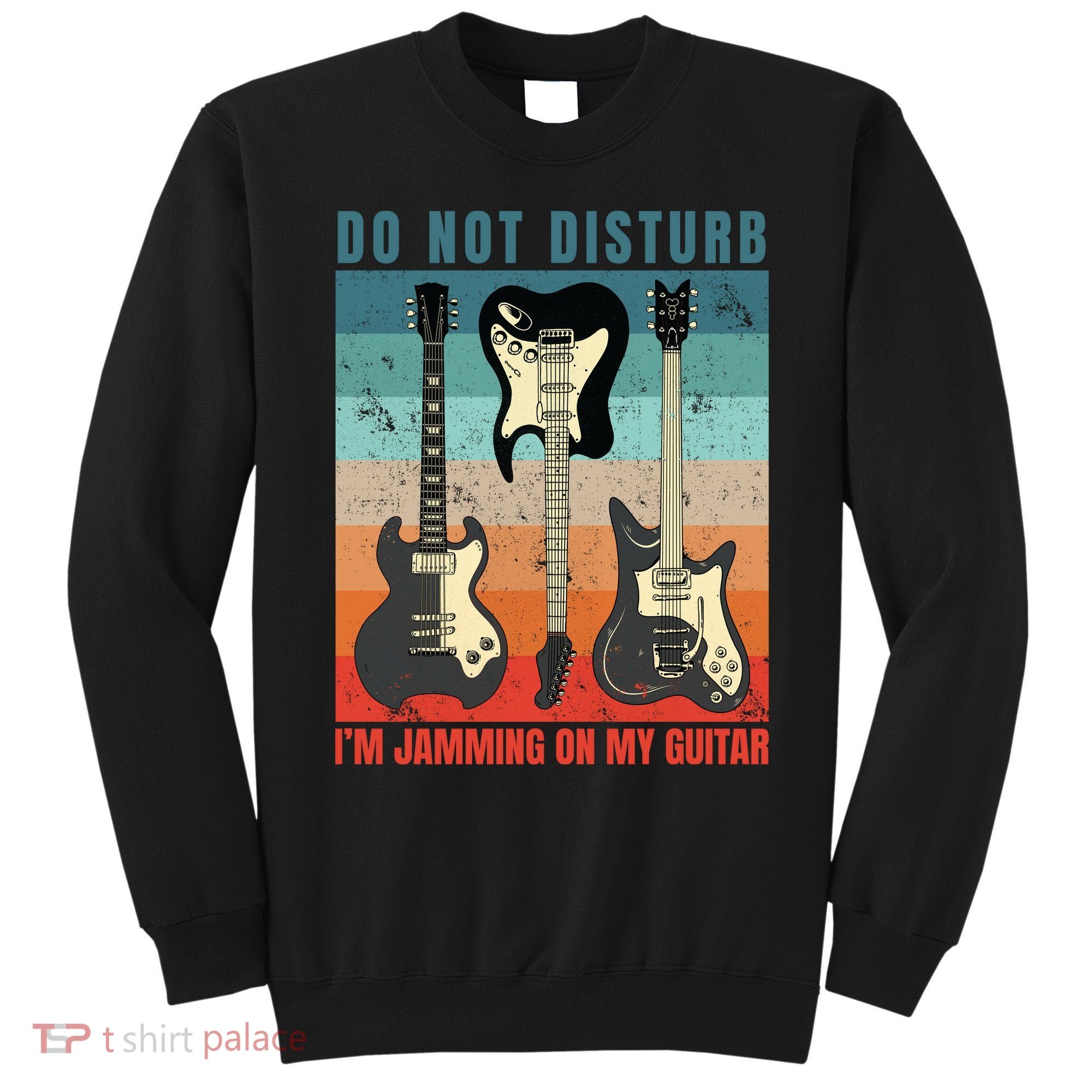 Electric Guitars Retro Sunset Sweatshirt