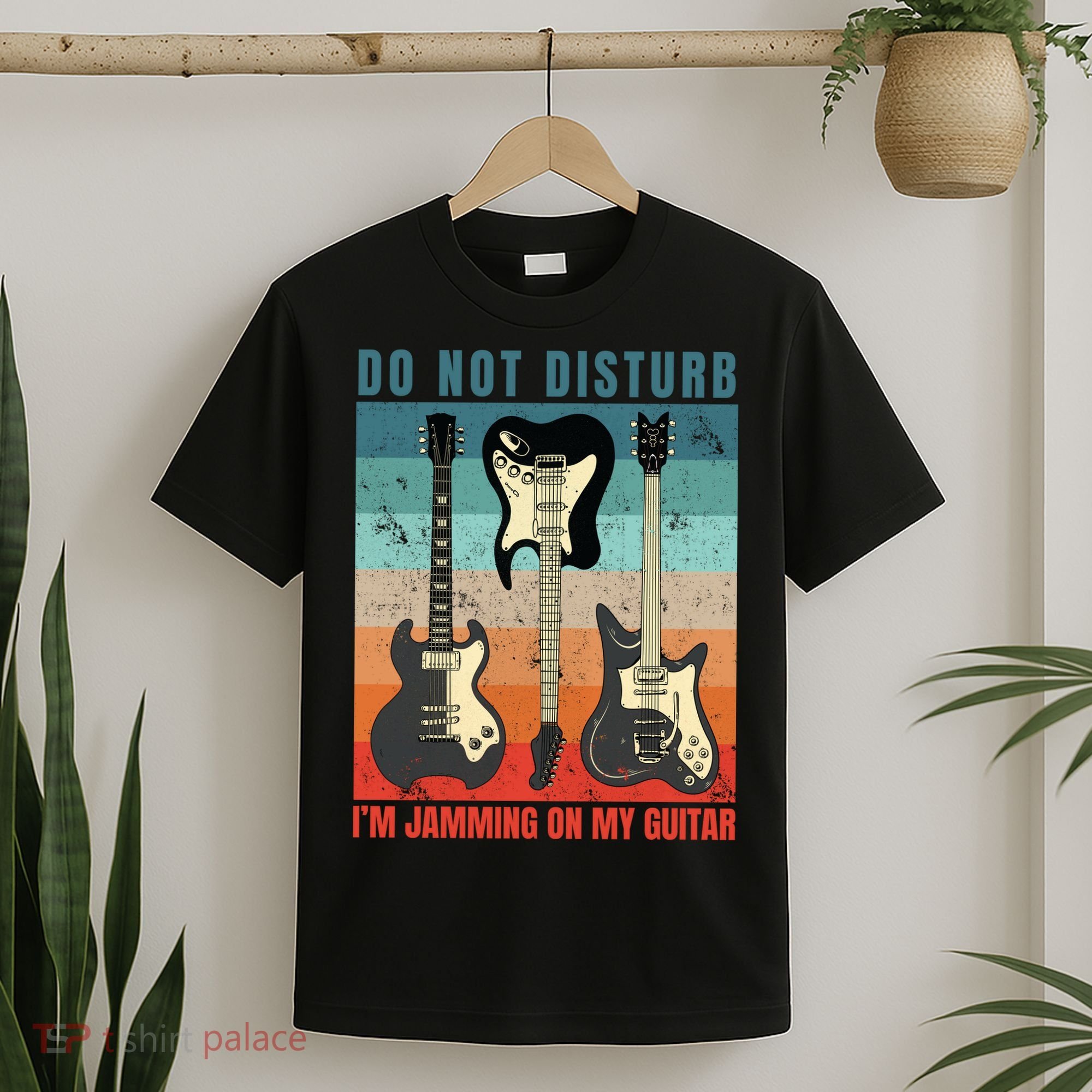 Electric Guitars Retro Sunset T-Shirt