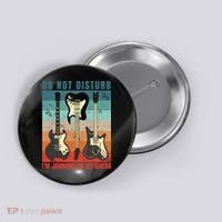Electric Guitars Retro Sunset Button thumb 0