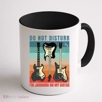 Electric Guitars Retro Sunset Coffee Mug thumb 1