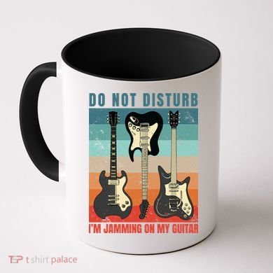 Electric Guitars Retro Sunset Coffee Mug