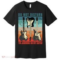 Electric Guitars Retro Sunset Premium T-Shirt thumb 0
