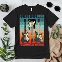 Electric Guitars Retro Sunset Premium T-Shirt thumb 2