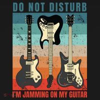 Electric Guitars Retro Sunset Premium T-Shirt thumb 3