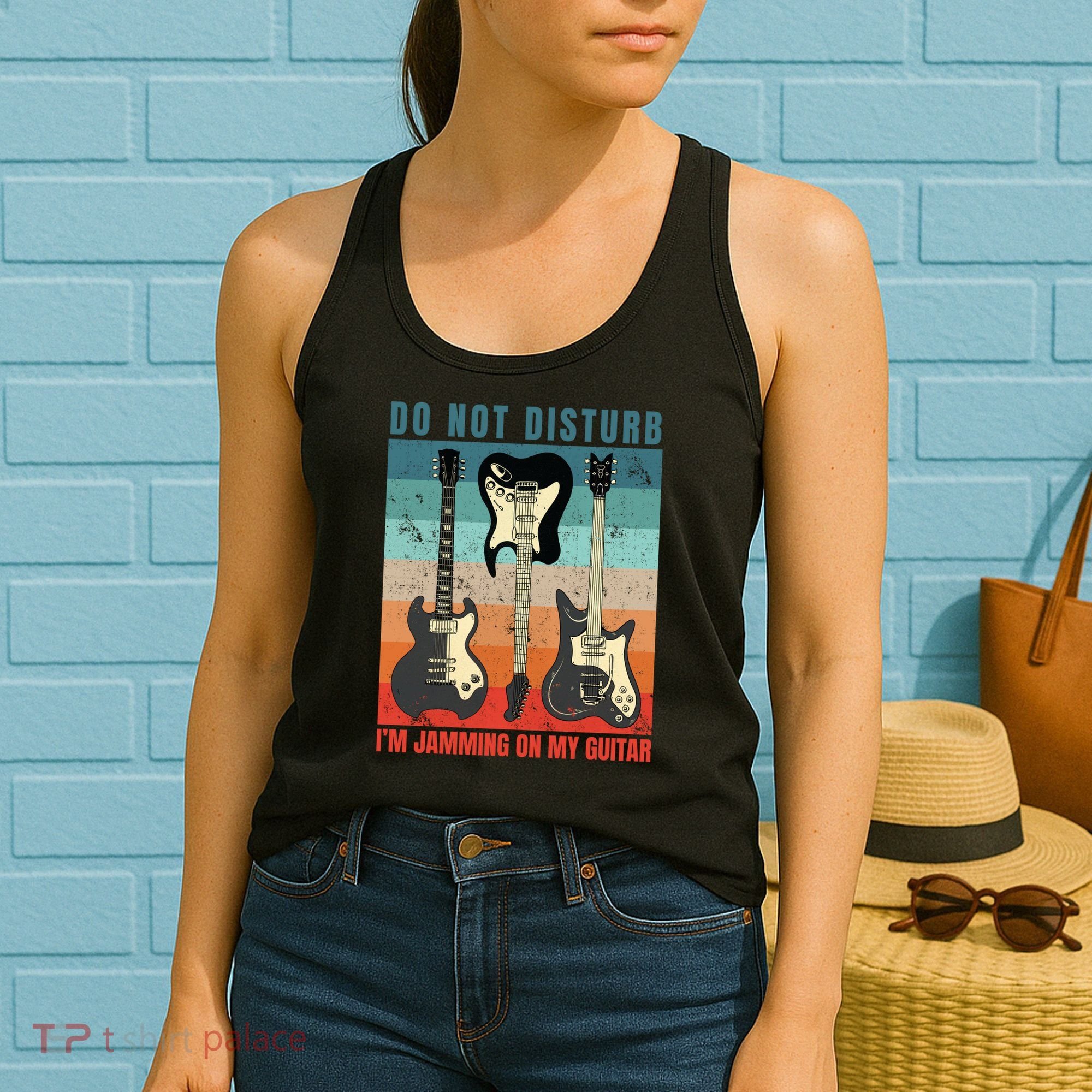 Electric Guitars Retro Sunset Women's Tank Top