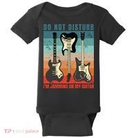 Electric Guitars Retro Sunset Baby Bodysuit thumb 0