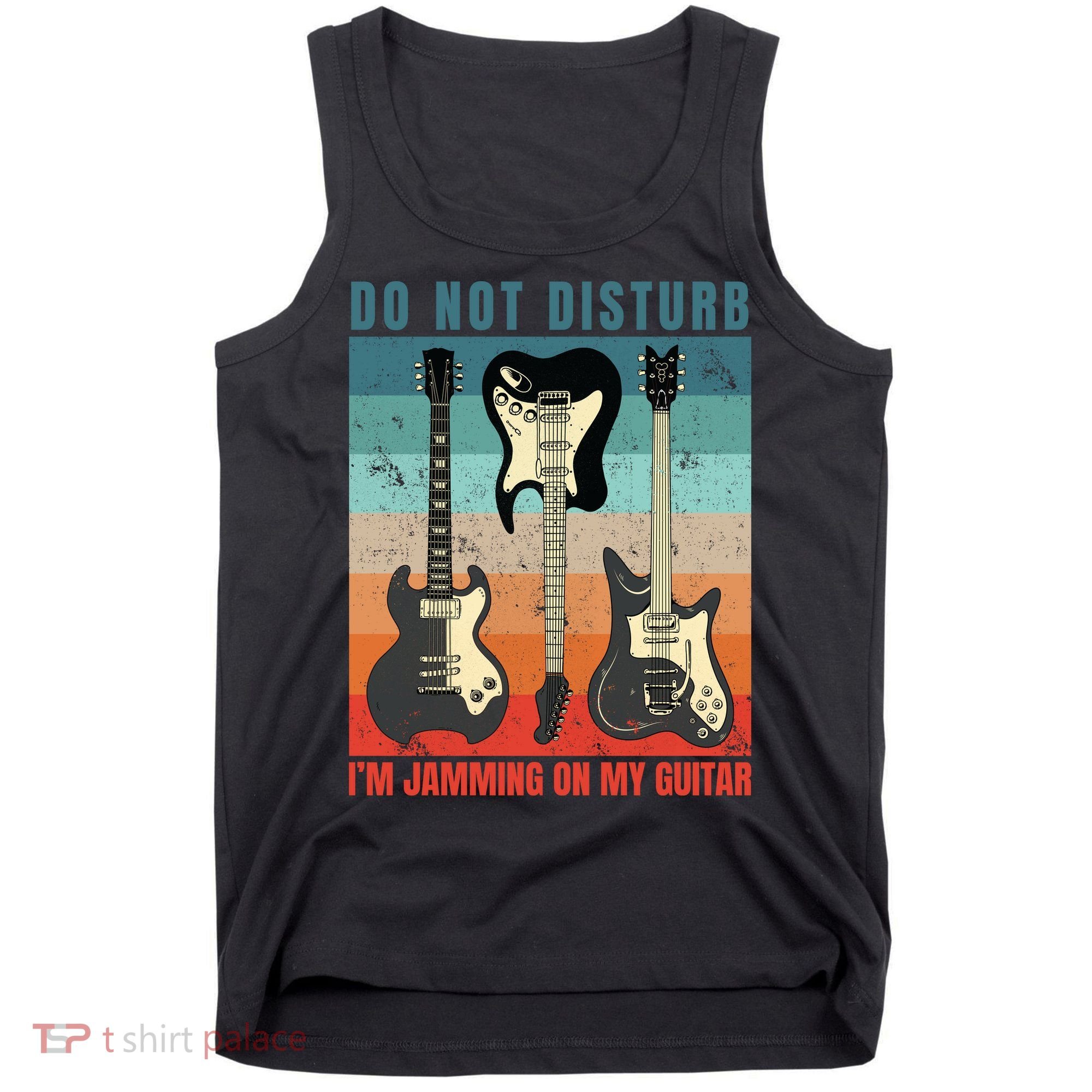 Electric Guitars Retro Sunset Tank Top