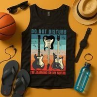 Electric Guitars Retro Sunset Tank Top thumb 4