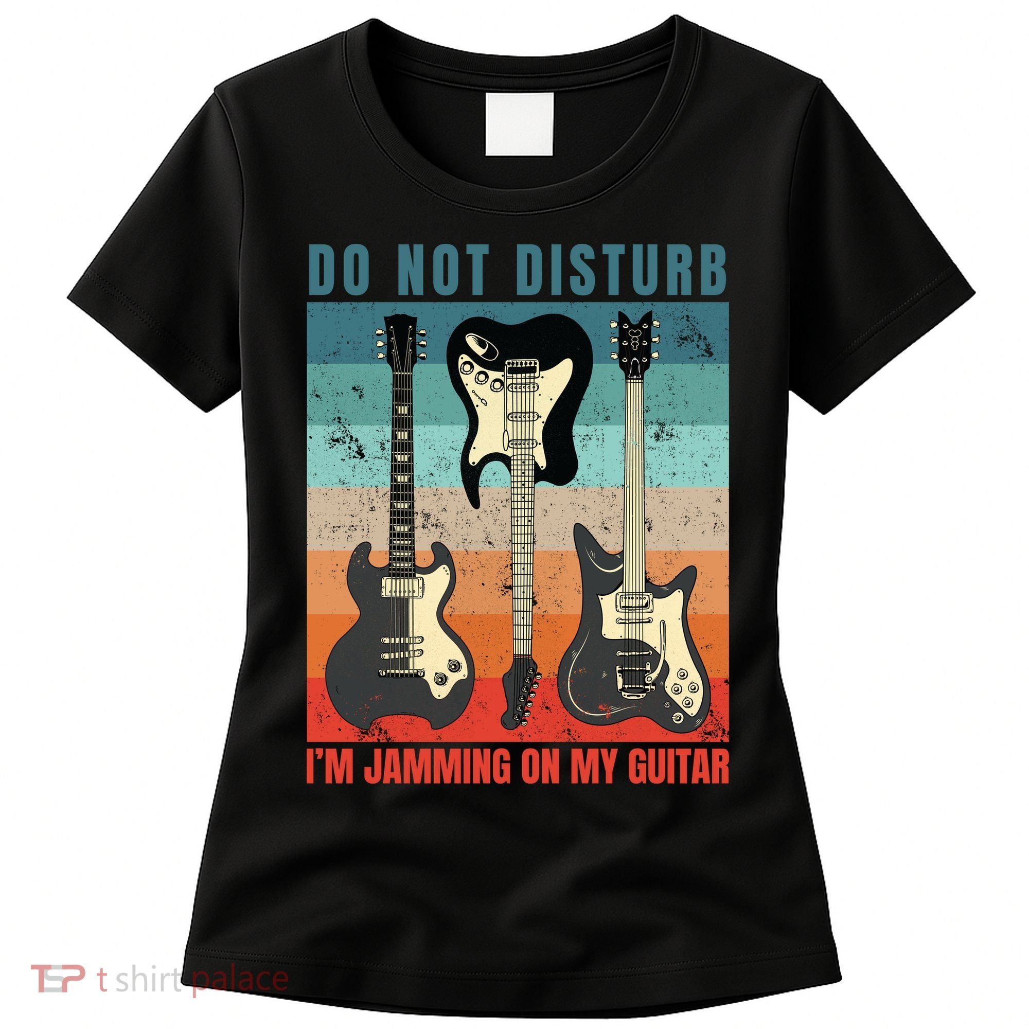 Electric Guitars Retro Sunset Women's T-Shirt