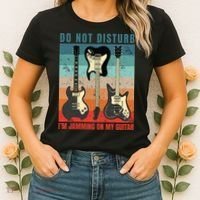 Electric Guitars Retro Sunset Women's T-Shirt thumb 2