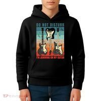 Electric Guitars Retro Sunset Kids Hoodie thumb 4