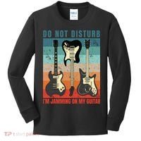 Electric Guitars Retro Sunset Kids Long Sleeve Shirt thumb 0