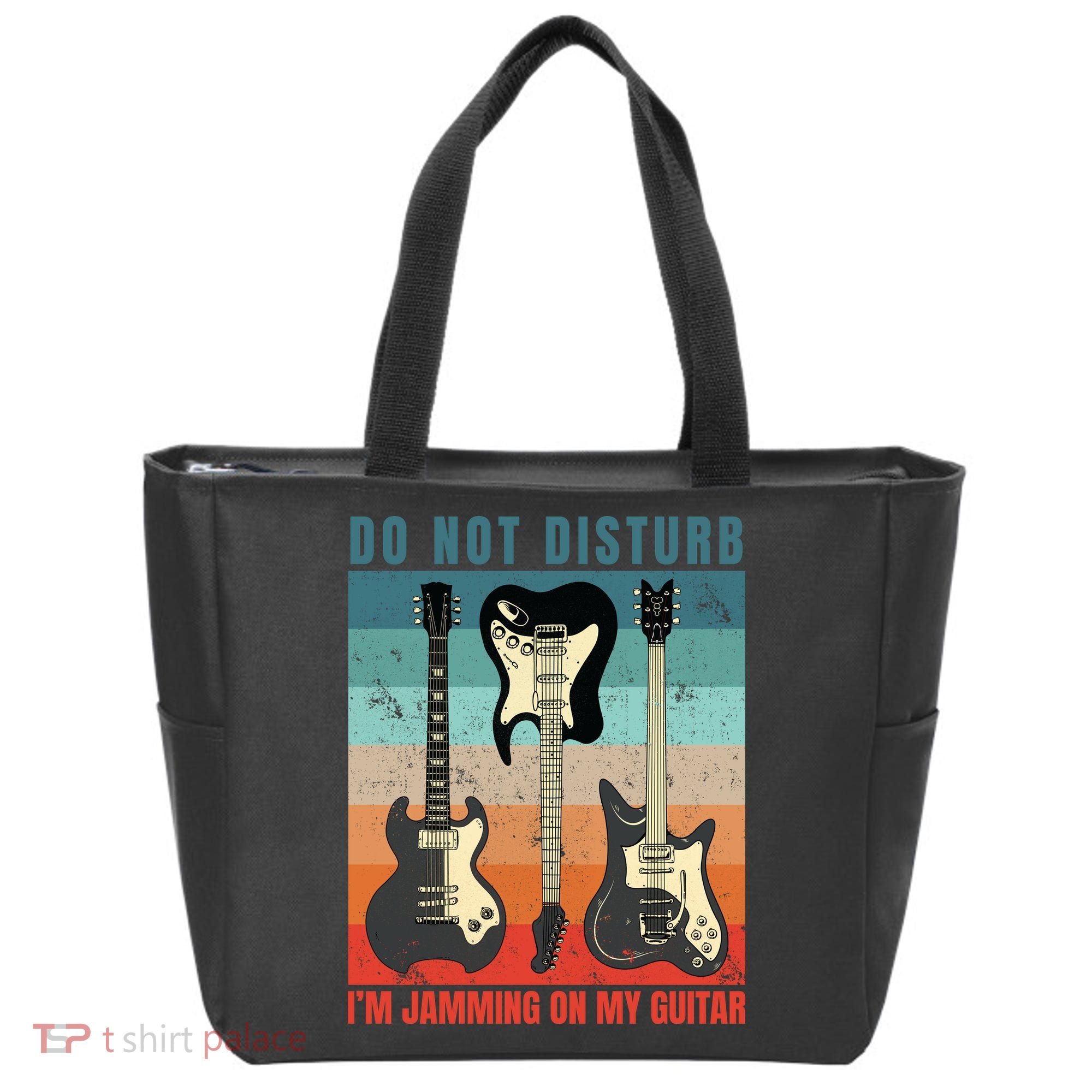 Electric Guitars Retro Sunset Tote Bag