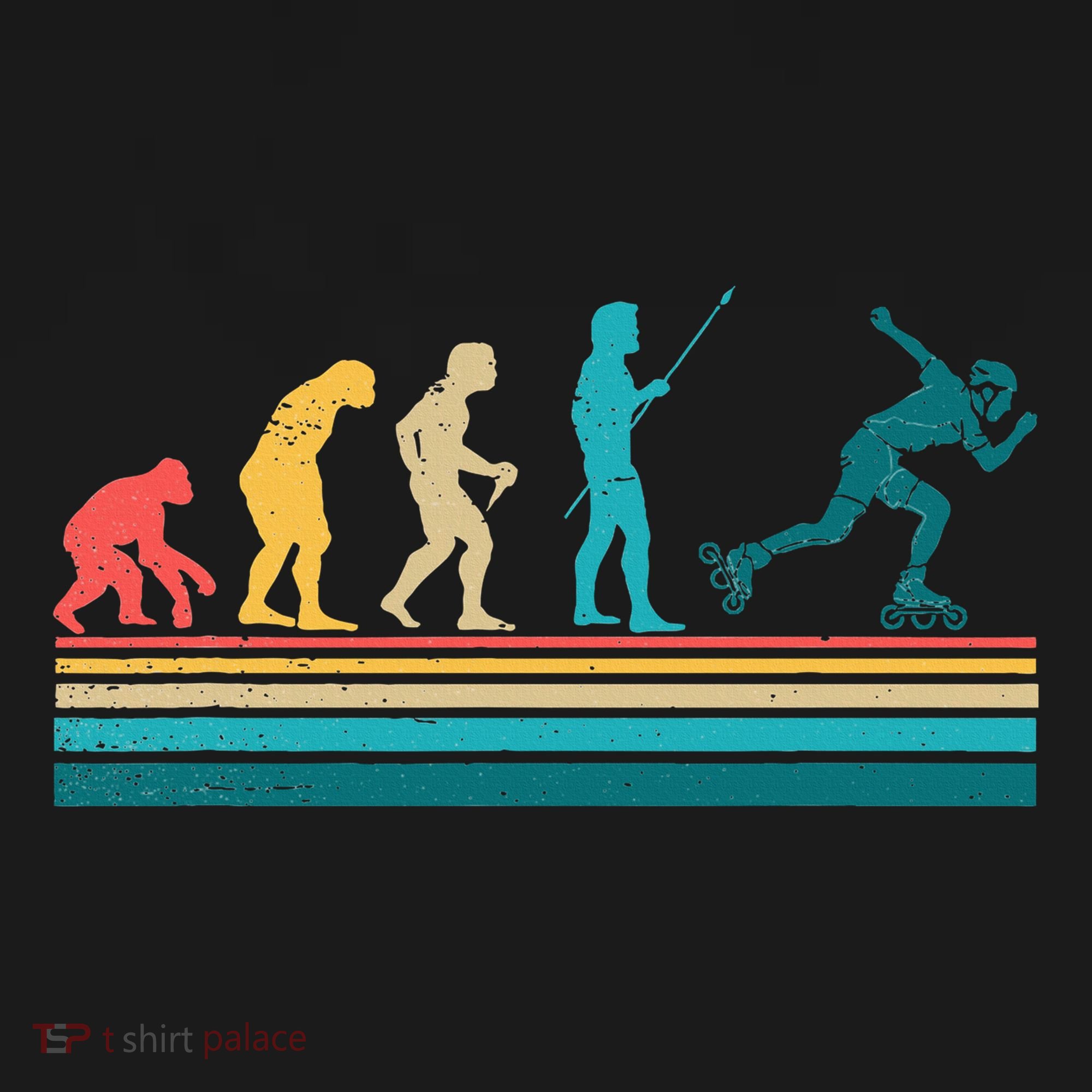 Evolution Graphic Roller Skates Roller Skating Inline Skates Hoodie
