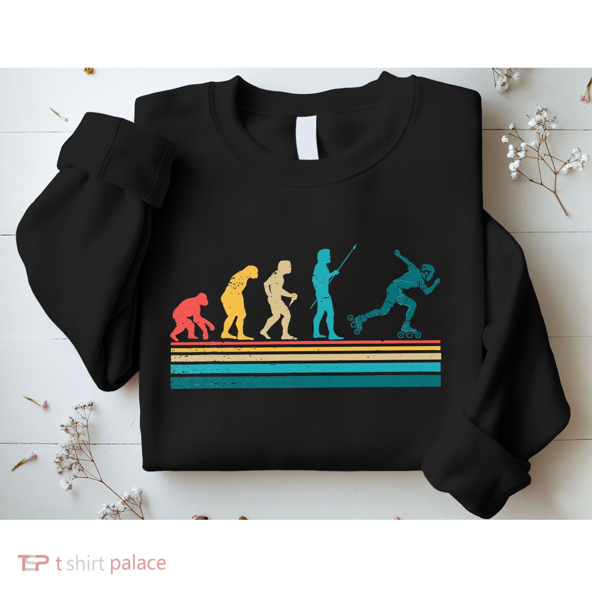 Evolution Graphic Roller Skates Roller Skating Inline Skates Sweatshirt