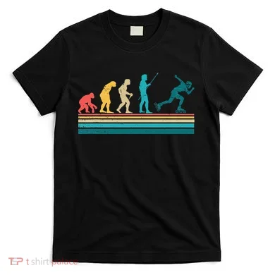 Evolution Graphic Roller Skates Roller Skating Inline Skates T-Shirt