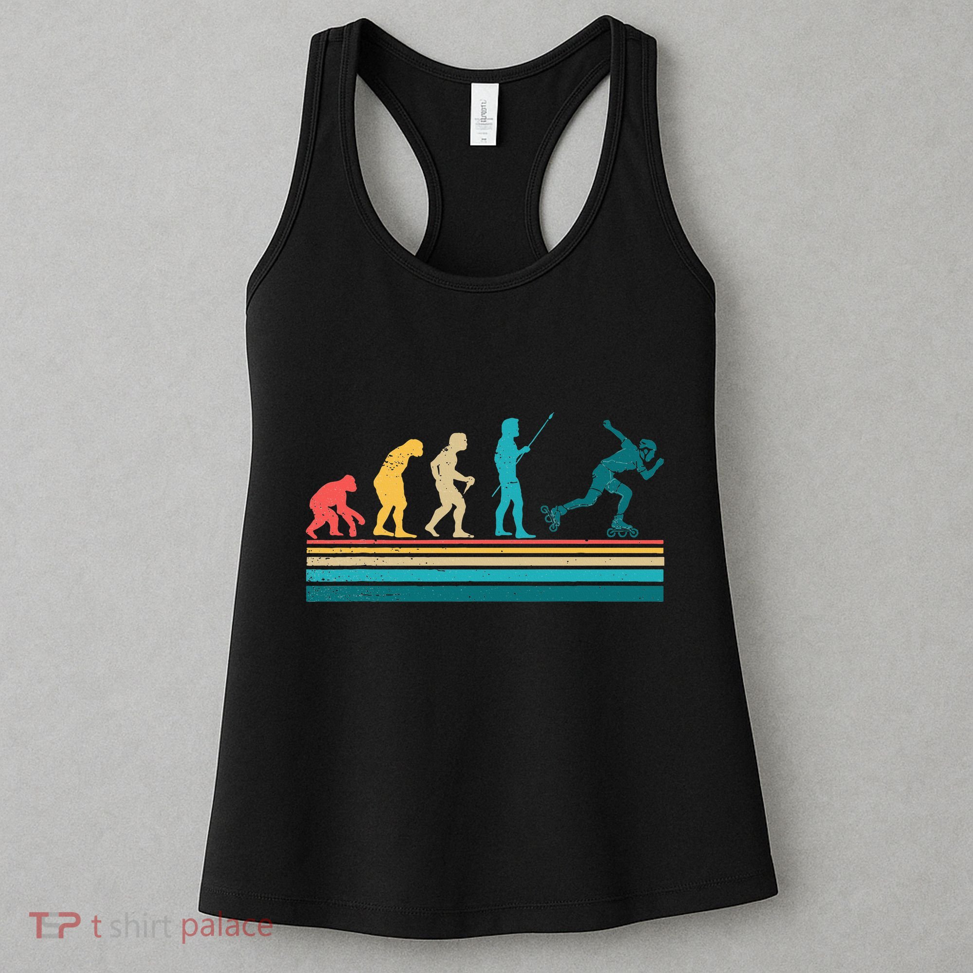Evolution Graphic Roller Skates Roller Skating Inline Skates Women's Tank Top