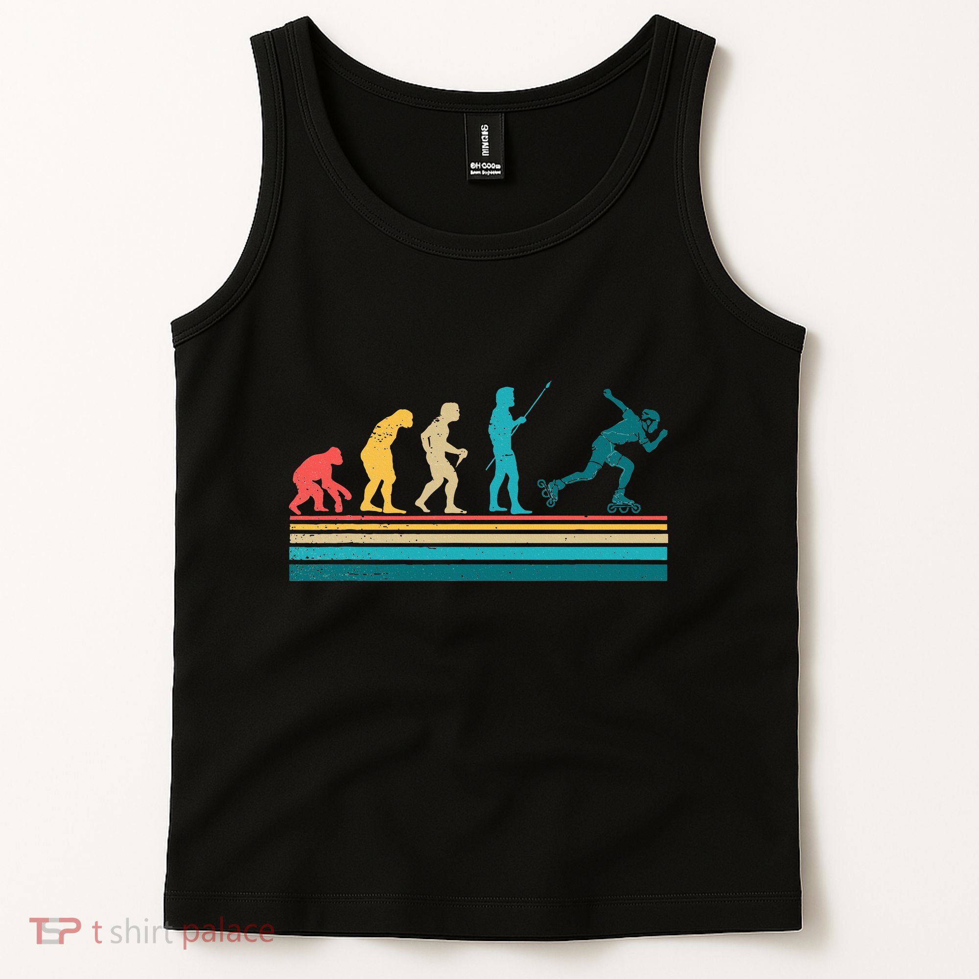 Evolution Graphic Roller Skates Roller Skating Inline Skates Tank Top