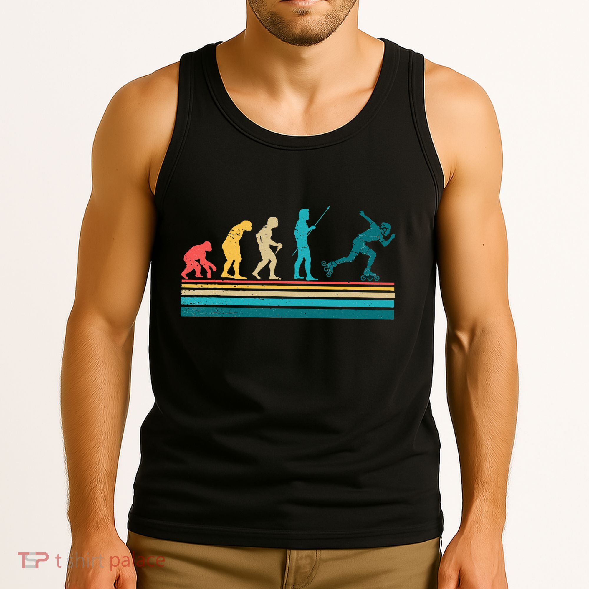Evolution Graphic Roller Skates Roller Skating Inline Skates Tank Top