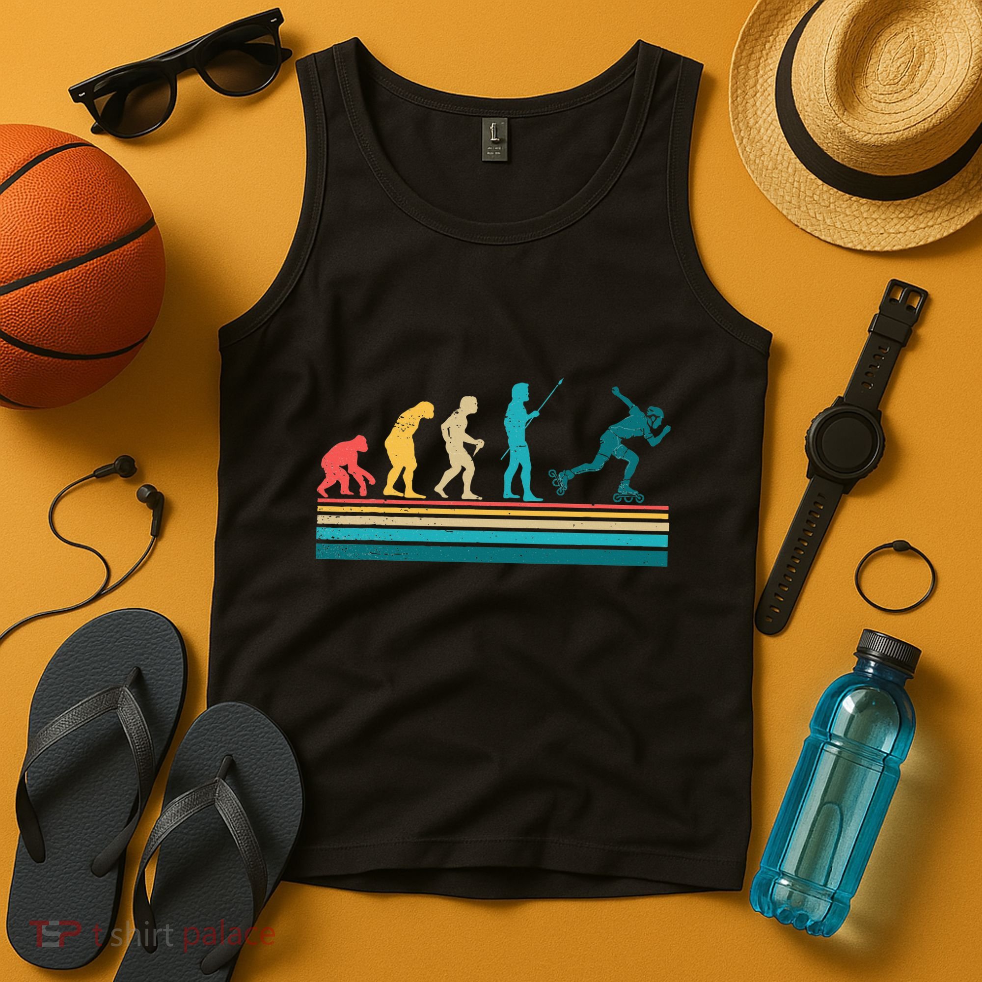 Evolution Graphic Roller Skates Roller Skating Inline Skates Tank Top