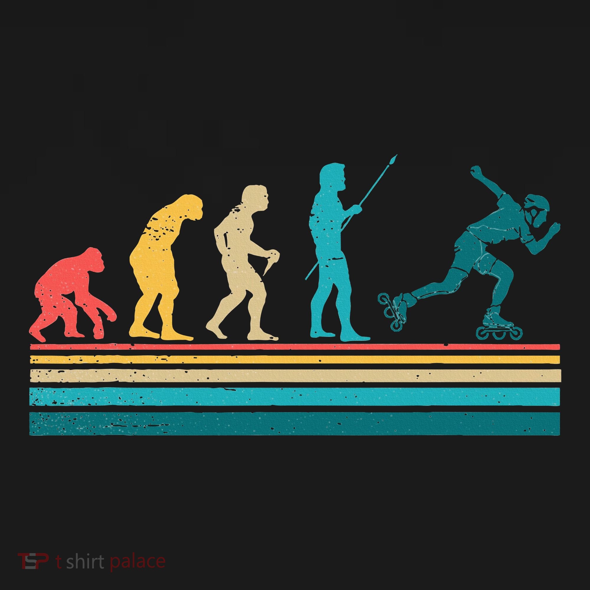 Evolution Graphic Roller Skates Roller Skating Inline Skates Tank Top