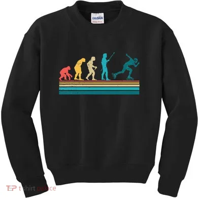 Evolution Graphic Roller Skates Roller Skating Inline Skates Kids Sweatshirt