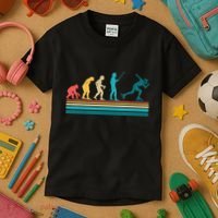 Evolution Graphic Roller Skates Roller Skating Inline Skates Kids T-Shirt thumb 3