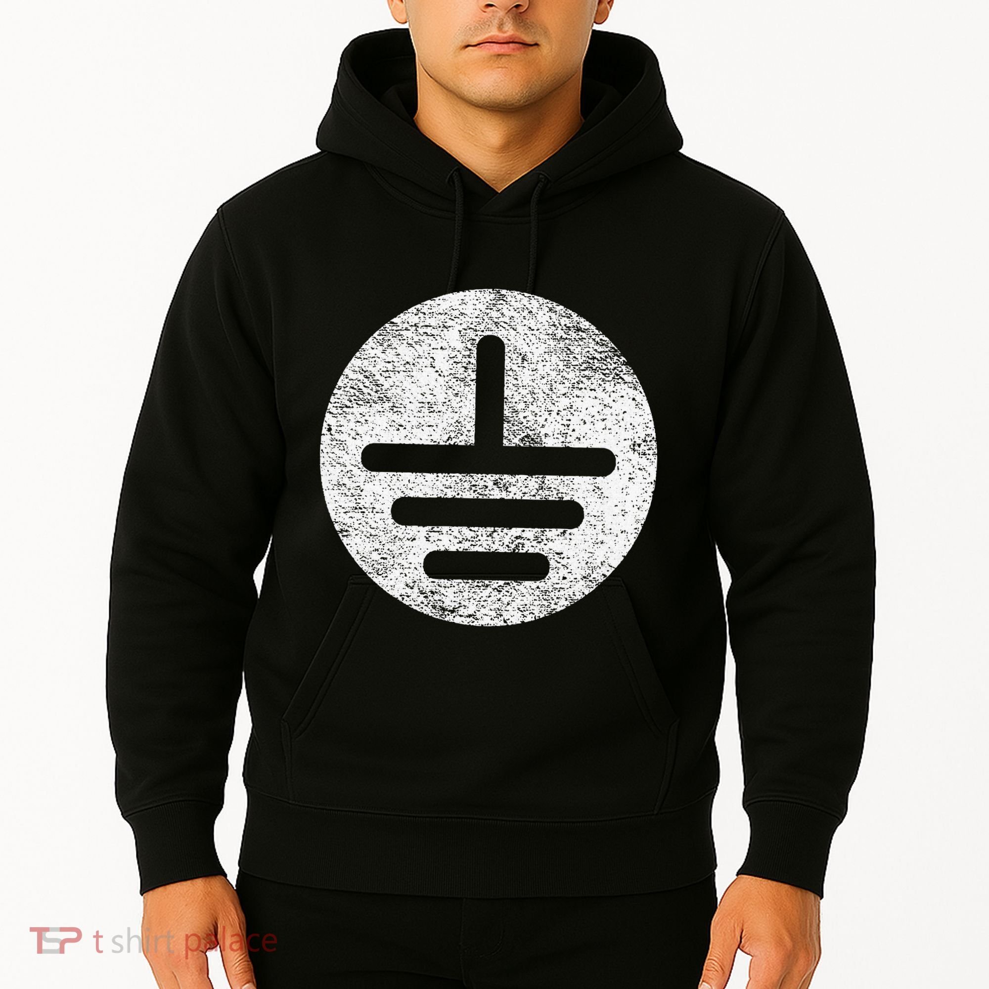 Electrical Ground Symbol Stay Grounded Electric Tech Hoodie